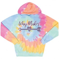Unisex Tie-Dye Fleece Hoodie