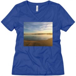 Ladies Relaxed Fit V-Neck Tee