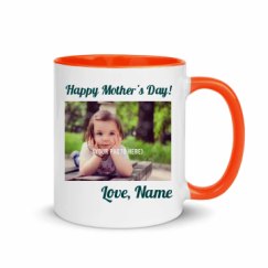 11oz Ceramic Mug with Color Inside