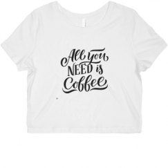 Ladies Slim Fit Crop Top Tee