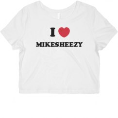 Ladies Slim Fit Crop Top Tee