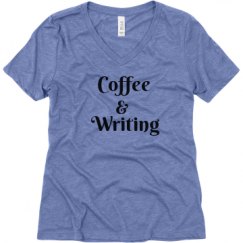 Ladies Relaxed Fit Super Soft Triblend V-Neck Tee