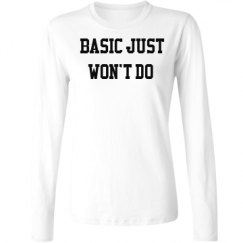 Ladies Relaxed Fit Basic Long Sleeve Tee