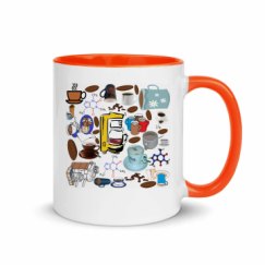 11oz Ceramic Mug with Color Inside
