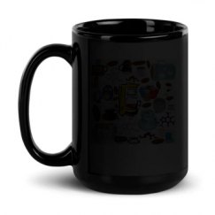 15oz Black Glossy Mug