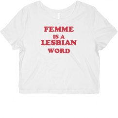 Ladies Slim Fit Crop Top Tee