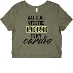 Ladies Slim Fit Crop Top Tee