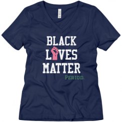 Ladies Relaxed Fit V-Neck Tee