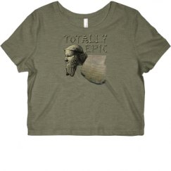 Ladies Slim Fit Crop Top Tee