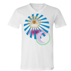 Unisex V-Neck Jersey Tee