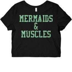 Mermaids & Muscles Crop