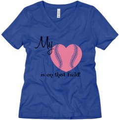 Ladies Relaxed Fit V-Neck Tee