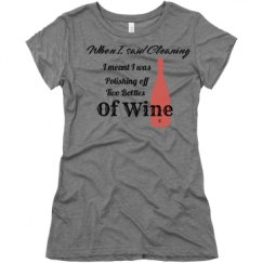 Ladies Slim Fit Super Soft Triblend Tee