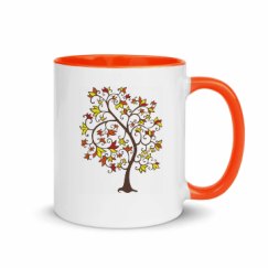 11oz Ceramic Mug with Color Inside
