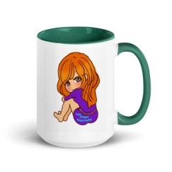 15oz Ceramic Mug with Color Inside