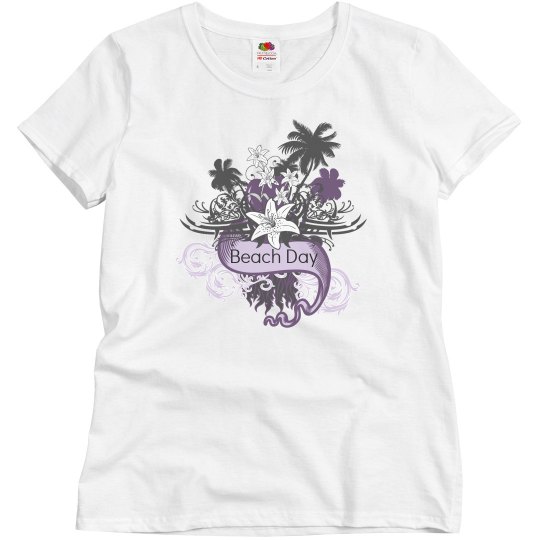 beach day purple tee beach day purple tee