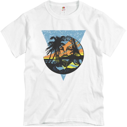 Beach Jesus Men's Tee Blue Beach Jesus Men's Tee Blue