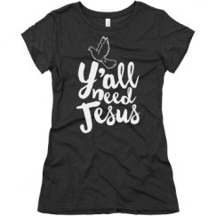 Ladies Slim Fit Super Soft Triblend Tee