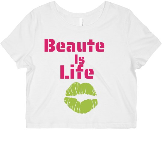 Beaute Is Life Crop-Raspberry/Lime Beaute Is Life Crop-Raspberry/Lime