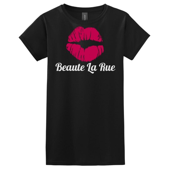 Beaute Tee- Raspberry/Black