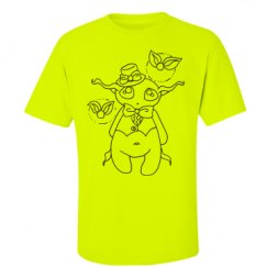 Unisex Ultra Cotton Safety Neon Crewneck Tee