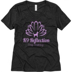 Ladies Relaxed Fit Super Soft Triblend V-Neck Tee