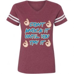 Ladies Relaxed Fit Vintage Sports Tee