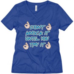 Ladies Relaxed Fit V-Neck Tee