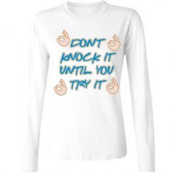 Ladies Relaxed Fit Basic Long Sleeve Tee