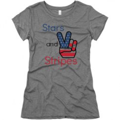 Ladies Slim Fit Super Soft Triblend Tee