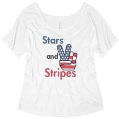 Ladies Flowy Slouchy Tee