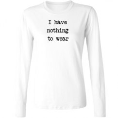 Ladies Relaxed Fit Basic Long Sleeve Tee