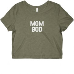 Ladies Slim Fit Crop Top Tee