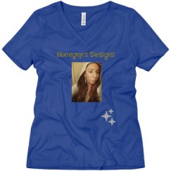 Ladies Relaxed Fit V-Neck Tee