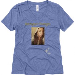 Ladies Relaxed Fit Super Soft Triblend V-Neck Tee