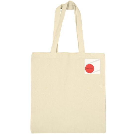 Beige CHOPSTICKS LOGO Canvas Bag