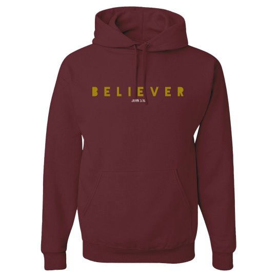 BELIEVER Hoodie – Maroon Edition