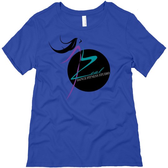 Bella Blue Short Sleeve Shirt with Zeal Logo
