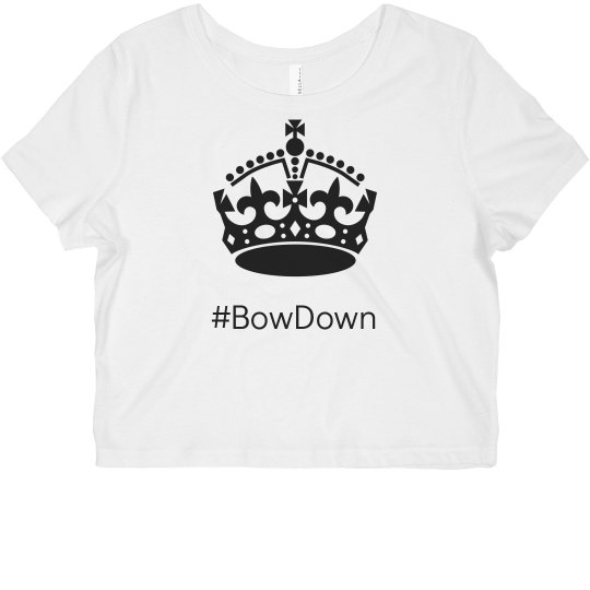 Bella Crop Tee w/hashtag Bella Crop Tee w/hashtag