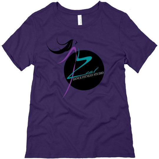 Bella Purple Short Sleeve Shirt with Zeal Logo