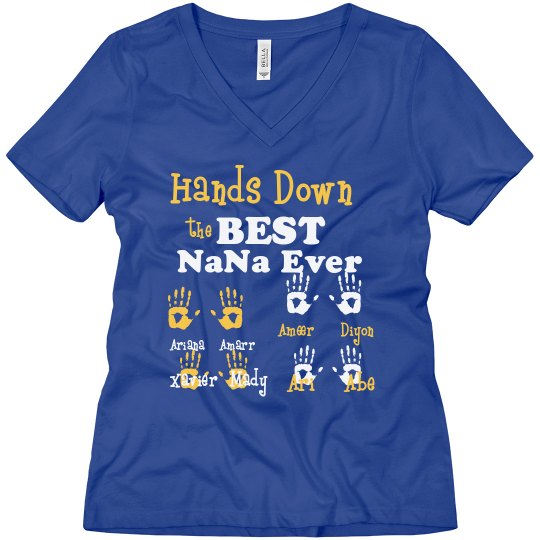 best nana tshirt grn/yell/wht