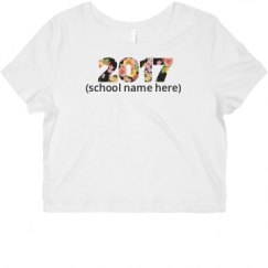 Ladies Slim Fit Crop Top Tee