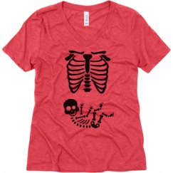 Ladies Relaxed Fit Super Soft Triblend V-Neck Tee