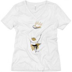 Ladies Relaxed Fit V-Neck Tee