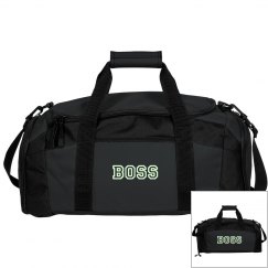 BOSS glow in the dark black duffel bag