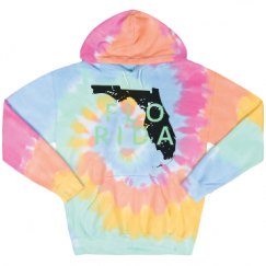 Unisex Tie-Dye Fleece Hoodie