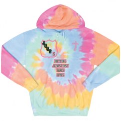 Unisex Tie-Dye Fleece Hoodie