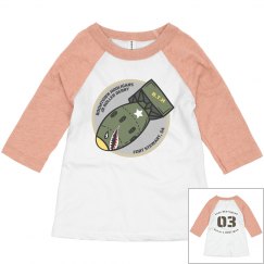 KIDS MORTAR LOGO RAGLAN PERSONALIZED SHIRT