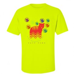 Unisex Ultra Cotton Safety Neon Crewneck Tee