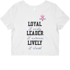 Ladies Slim Fit Crop Top Tee